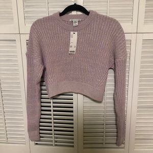 Urban Outfitters purple cropped sweater